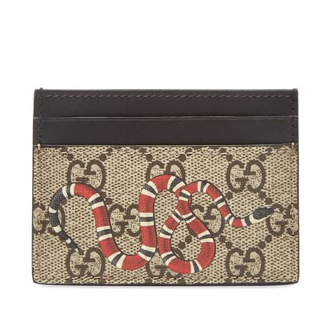 womens card holder gucci|Gucci card holder with snake.